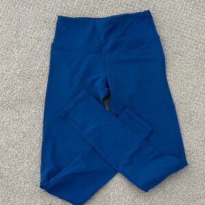 High-Waist Blue Active Leggings